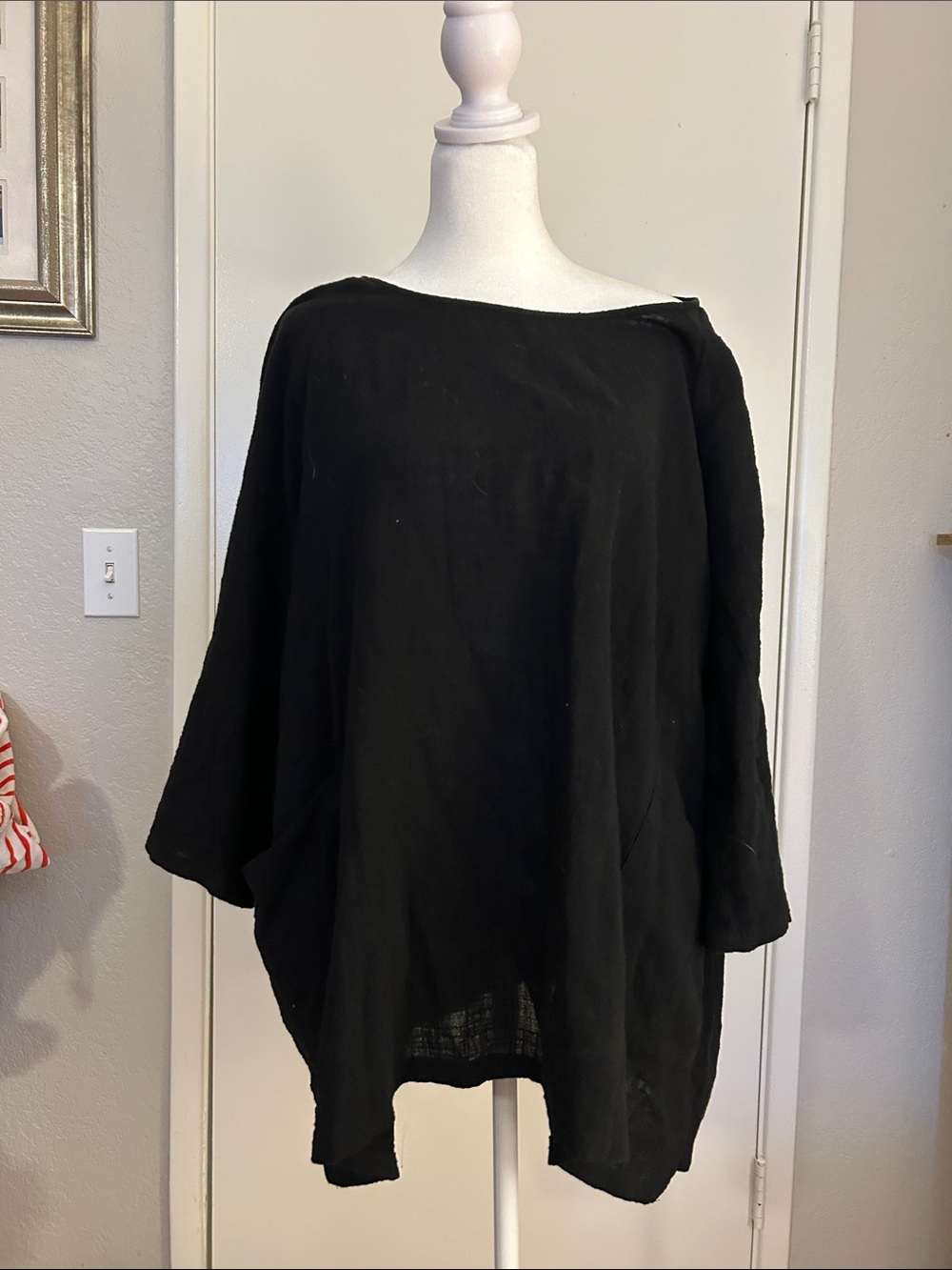 ZENANA black Women's Relaxed Boatneck Top